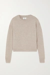 ALLUDE WOOL AND CASHMERE-BLEND SWEATER