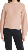 360 SWEATER AMBROSE PUFF SLEEVES CASHMERE PULLOVER