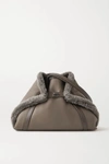 AKRIS AI MEDIUM CONVERTIBLE REVERSIBLE SHEARLING TOTE