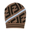 FENDI FF WOOL-BLEND BEANIE,P00492450