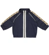 GUCCI BABY GG COTTON-BLEND TRACK JACKET,P00498711