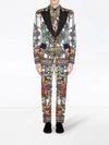 DOLCE & GABBANA STAINED-GLASS PRINT SINGLE-BREASTED BLAZER