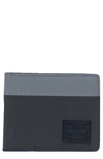 Herschel Supply Co Roy Rfid Wallet In Black Reflective/silver Ref