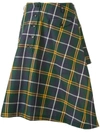 COMME DES GARÇONS HOMME DEUX ASYMMETRIC CHECKED SKIRT SHORTS