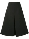 Shushu-tong A-line Midi Skirt In Black