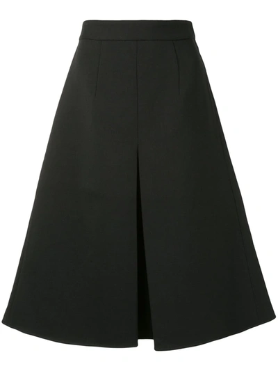 Shushu-tong A-line Midi Skirt In Black