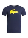 Lacoste Men's Sport 3d Print Crocodile Breathable Jersey T-shirt - S - 3 In Blue