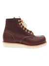 RED WING RED WING MEN'S BROWN LEATHER ANKLE BOOTS,8138DARKBROWN 10