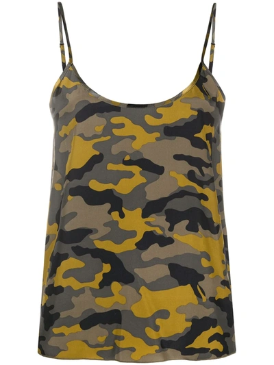 Atm Anthony Thomas Melillo Camouflage Cami Top In Green