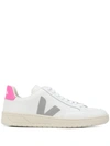 Veja 20mm V-12 Leather Sneakers In White