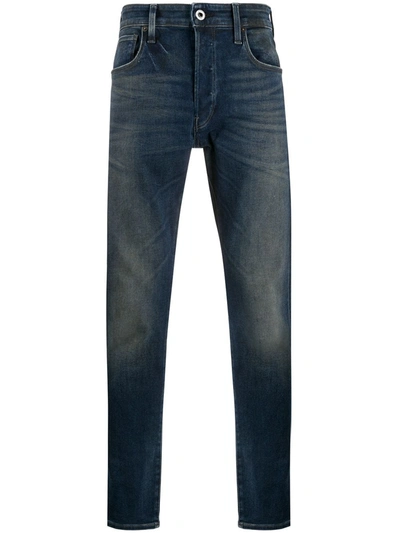 G-star Raw 3301 Mid-rise Slim Jeans In Blue