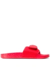 ADIDAS ORIGINALS BY PHARRELL WILLIAMS X PHARRELL WILLIAMS LOGO TOUCH-STRAP SLIDES