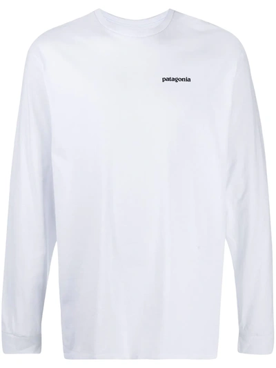 Patagonia P-6 Long-sleeved T-shirt In White