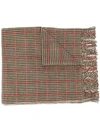 UNDERCOVER PLAID CHECK SCARF