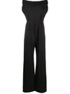 MOSCHINO TAILORED OFF-SHOULDER JUMPSUIT