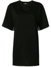 Stella Mccartney Logo-stripe Oversized T-shirt In Black