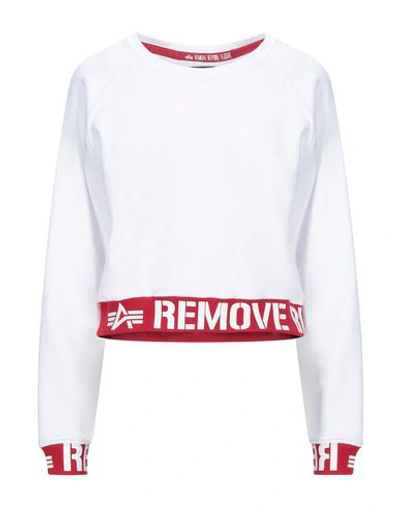 Alpha Industries Sweatshirt In White