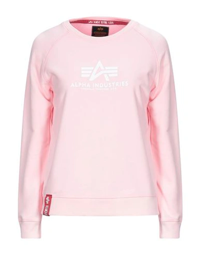 Alpha Industries Sweatshirt In Pink