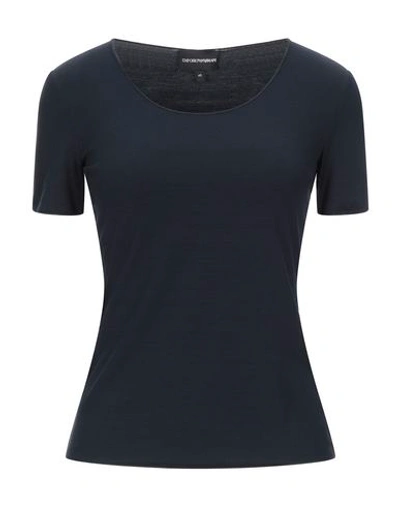 Emporio Armani T-shirts In Blue