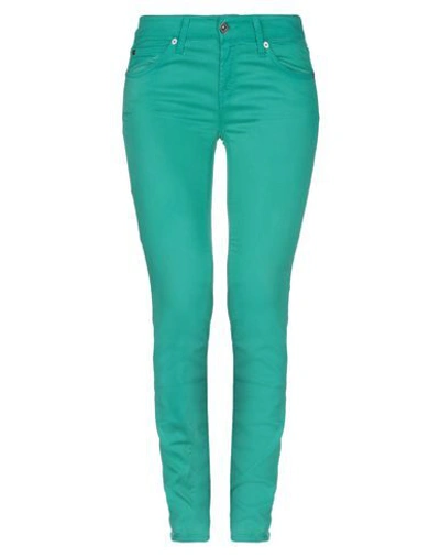 7 For All Mankind Pants In Emerald Green