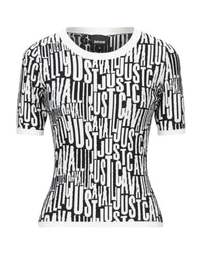 Just Cavalli Sweaters In Black