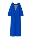 DUNDAS DUNDAS WOMAN MAXI DRESS BRIGHT BLUE SIZE 4 SILK,15066000EO 4