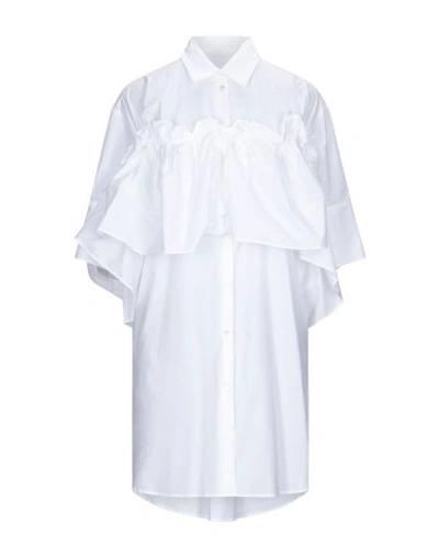Mm6 Maison Margiela Short Dresses In White