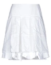 Dondup Knee Length Skirt In White