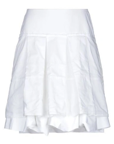 Dondup Knee Length Skirt In White