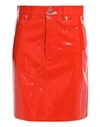 HELMUT LANG HELMUT LANG WOMAN MIDI SKIRT RED SIZE 6 LAMBSKIN,35421855XG 2