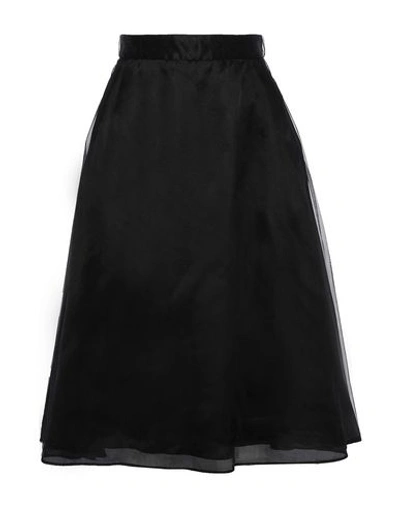 Thom Browne Midi Skirts In Black