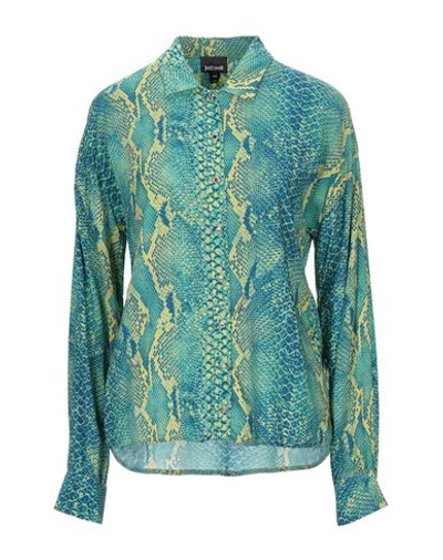 Just Cavalli Shirts In Green