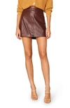 CUPCAKES AND CASHMERE MARRIE LEATHER MINISKIRT,CI309286