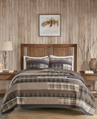 Woolrich Winter Plains 3-pc. Quilt Set, King/california King In Taupe
