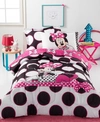 DISNEY 'S MINNIE DOTS ARE THE NEW BLACK TWIN 5-PC. COMFORTER SET BEDDING