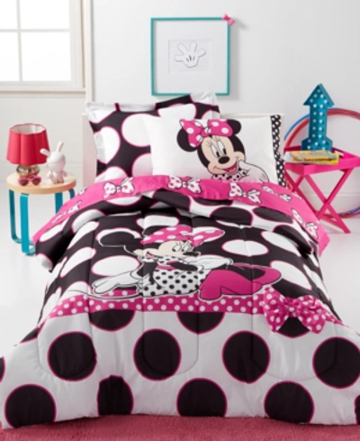 Disney 's Minnie Dots Are The New Black Twin 5-pc. Comforter Set Bedding In Multi