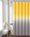 Lush Decor Umbre Fiesta Shower Curtain, 72" X 72" In Yellow