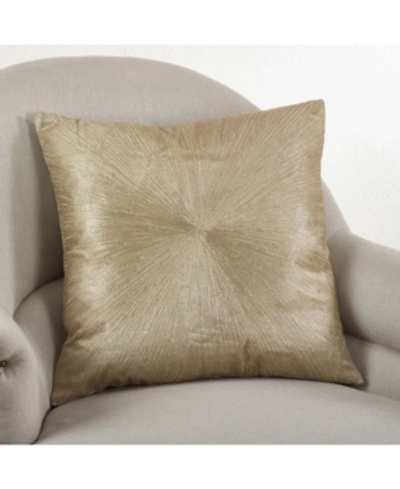 Saro Lifestyle Starburst Decorative Pillow, 20" X 20" In Gold