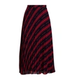 CLAUDIE PIERLOT STRIPED MIDI SKIRT,15901844