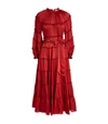 ZIMMERMANN SILK TIERED MIDI DRESS,15901854