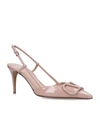 VALENTINO GARAVANI GARAVANI PATENT VLOGO SLINGBACK PUMPS 80,15901974