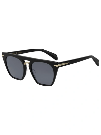 Rag & Bone Rnb1022/s Sunglasses In /ir Black