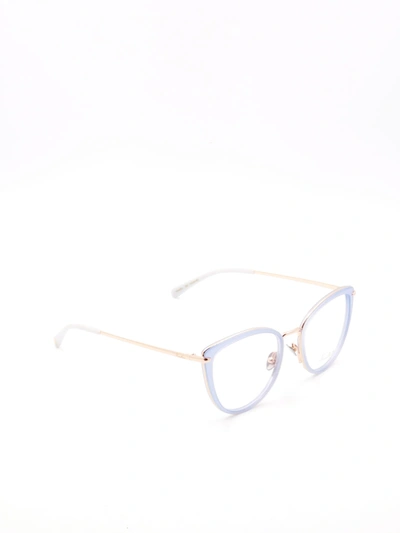 Pomellato Pm0083o Eyewear In Blue Gold Transparent