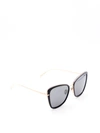 POMELLATO PM0082S SUNGLASSES,PM0082S 003 BLACK GOLD SILVER