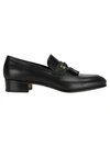 GUCCI LOAFER WITH WEB AND INTERLOCKING G,11521862