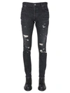 BALMAIN VINTAGE DISTRESSED JEANS,UH05230Z012 OPA