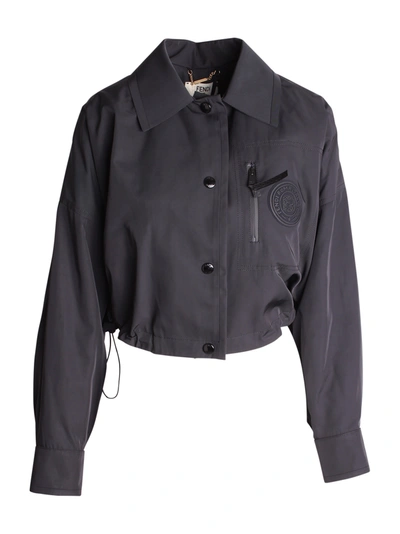 Fendi Joshua Vides Nylon Jacket In Black