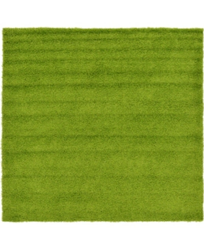 Bridgeport Home Exact Shag Exs1 8' 2" X 8' 2" Square Area Rug In Grass Green