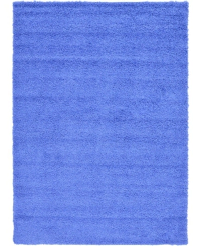 Bridgeport Home Exact Shag Exs1 7' X 10' Area Rug In Periwinkle