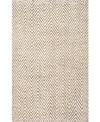 Nuloom Texture Braid Doutzen Indoor And Outdoor Ivory 5' X 8' Area Rug In Ivory